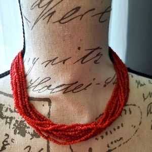 Silpada coral bead necklace